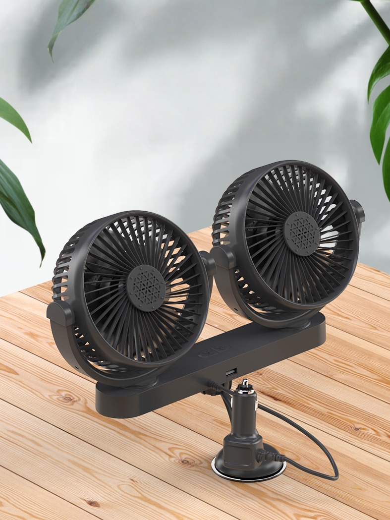 Yuan-904 Aroma Car Cooling Fan in USB Charging Designed - Image 4