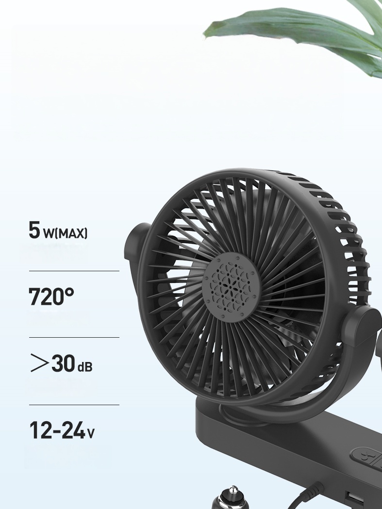 Yuan-904 Aroma Car Cooling Fan in USB Charging Designed - Image 7