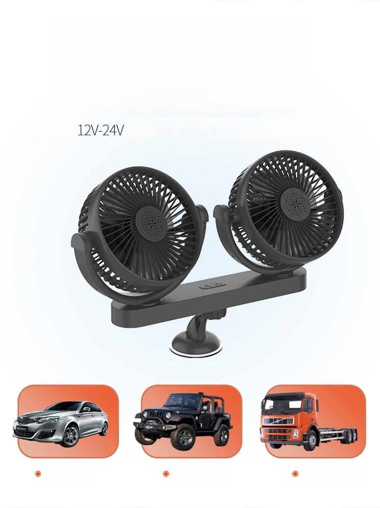 Yuan-904 Aroma Car Cooling Fan in USB Charging Designed - Image 2